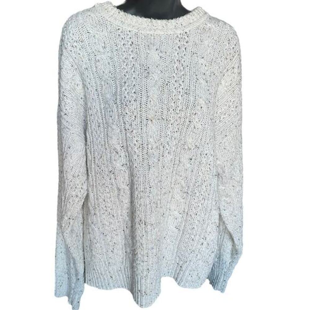 Van Hausen 417 Vintage Wool Blend Chunky Knit Fisherman Sweater Sz XL